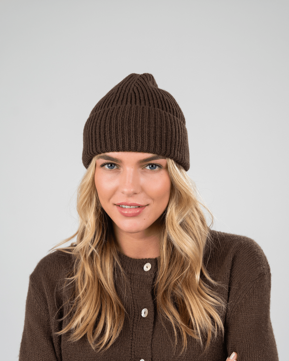 Beanie brown | Skagen - clothing.dk